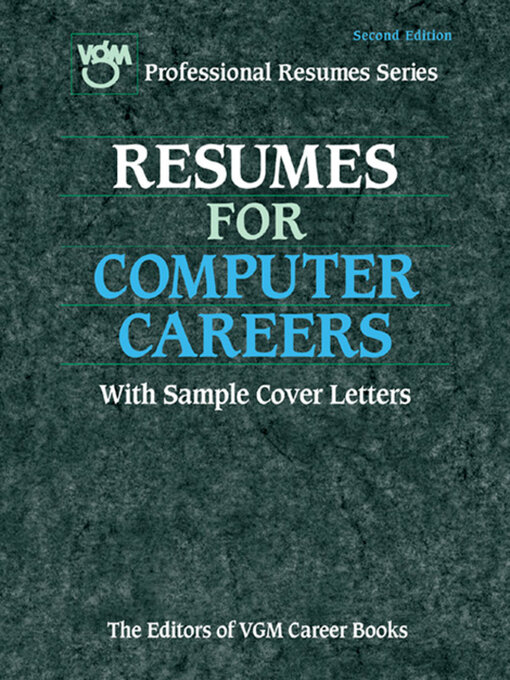 Resumes for Computer Careers With Sample Cover Letters